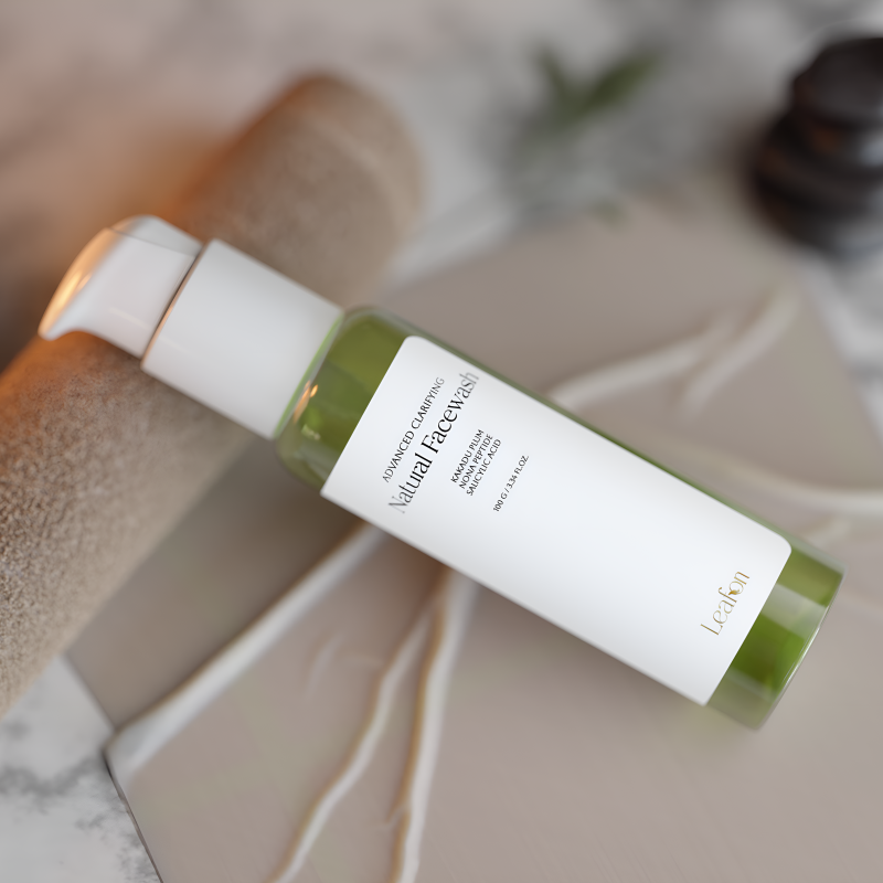 leafon advanced clarifying natural face wash